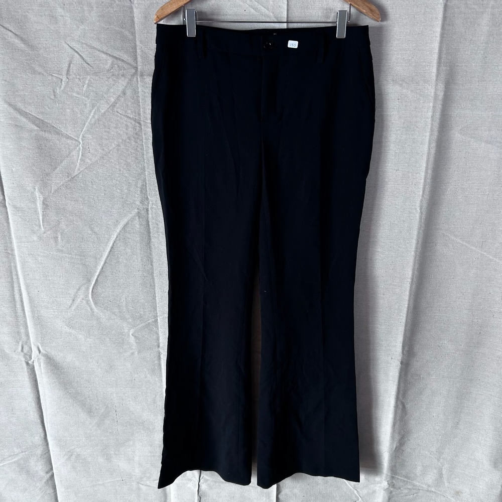 Bebe Black Wide Leg Dress‎ Pants Trousers Size 10 New With Tags Professional